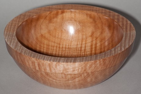 Curly maple bowl