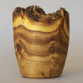Russian Olive wood natural edge vase